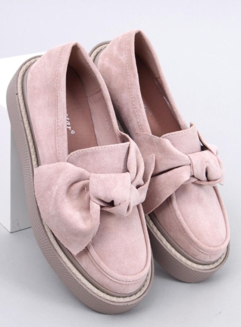 Mokasyny zamszowe z kokardą TEMPELTON PINK Mokasyny zamszowe z kokardą TEMPELTON PINK