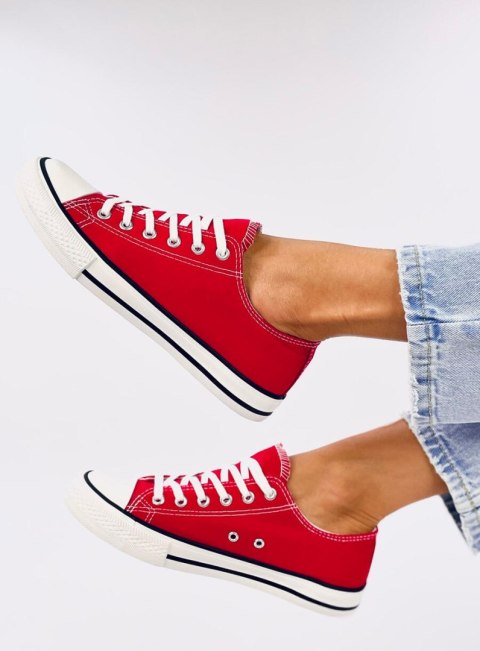 Trampki damskie klasyczne BASIC RED Trampki damskie klasyczne BASIC RED