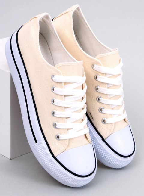 Trampki damskie klasyczne FARGIS BEIGE Trampki damskie klasyczne FARGIS BEIGE