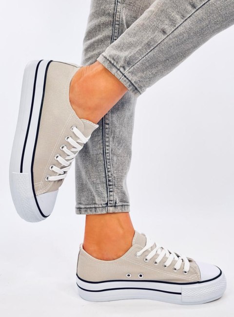 Trampki damskie klasyczne FARGIS GREY Trampki damskie klasyczne FARGIS GREY