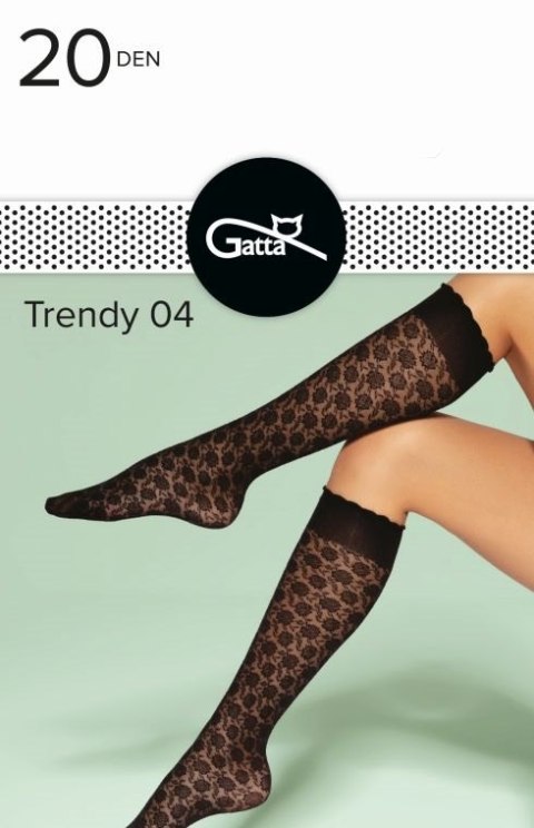 TRENDYLINE KNEE SOCKS - PODKOLANÓWKI DAMSKIE WZORZYSTE 000.97T - TRENDY 2024