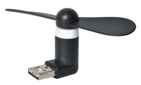 Wentylator micro USB czarny