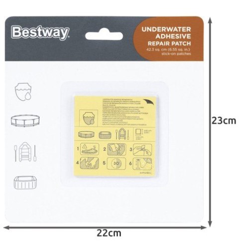 Zestaw łatek naprawczych do basenu - BESTWAY 62091