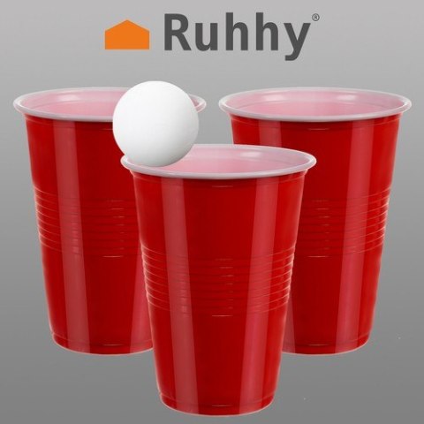 Gra Beer Pong- 50 kubeczków Ruhhy 21232