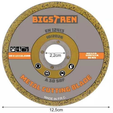 Tarcza do cięcia metalu- 50szt. Bigstren 21639