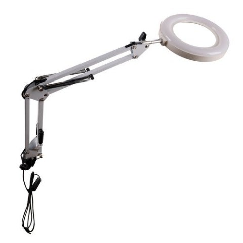 Lampa kosmetyczna z lupą- biała Izoxis 23894