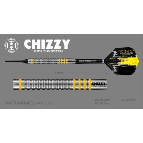 Rzutki Harrows Chizzy Brass Softip HS-TNK-000013872