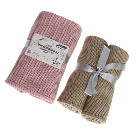Kocyk bambusowo-bawełniany dla dziecka, niemowlaka, ceglasty, delikatny Bing Kocyk bambusowo-bawełniany dla dziecka, niemowlaka, ceglasty, delikatny Bing