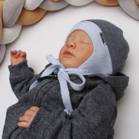 Czapka jesienna, wiosenna dla chłopca, brązowa, wiązana Guliwer Czapka jesienna, wiosenna dla chłopca, brązowa, wiązana Guliwer