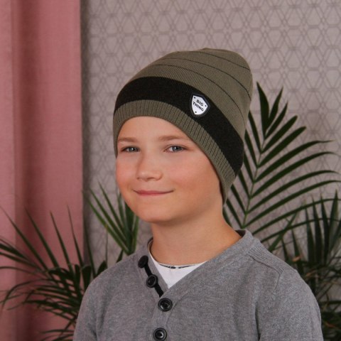 Czapka dla chłopca jesienna, szara, Kenet Czapka dla chłopca jesienna, szara, Kenet