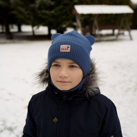 Komplet zimowy dla chłopca: czapka i komin khaki Figiel Komplet zimowy dla chłopca: czapka i komin khaki Figiel