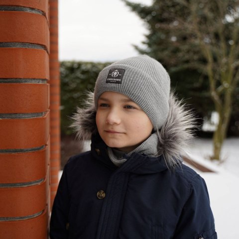Komplet zimowy dla chłopca: czapka i komin szalik czarny Santiago Komplet zimowy dla chłopca: czapka i komin szalik czarny Santiago
