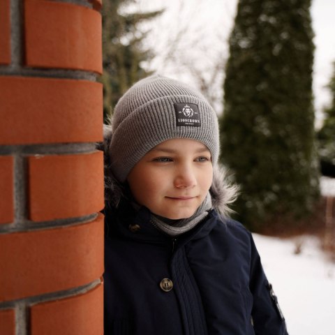 Komplet zimowy dla chłopca: czapka i komin szalik czarny Santiago Komplet zimowy dla chłopca: czapka i komin szalik czarny Santiago