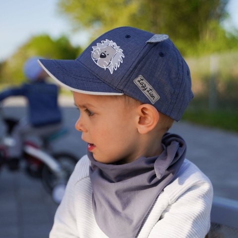 Czapka z daszkiem dla chłopca, szara, bawełniana, Felix Czapka z daszkiem dla chłopca, szara, bawełniana, Felix