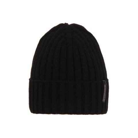 Czapka zimowa damska, czarna, elegancka Parisa