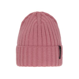 Czapka zimowa damska, różowa, elegancka Parisa