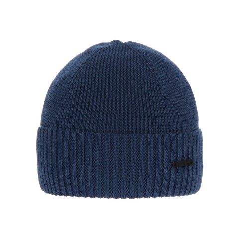 Beret zimowy męski, niebieski, z wełną merino Henk Beret zimowy męski, niebieski, z wełną merino Henk