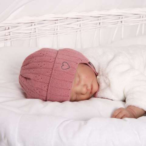 Czapka jesienna, wiosenna dla dziewczynki, szara, wiązana Elize Czapka jesienna, wiosenna dla dziewczynki, szara, wiązana Elize