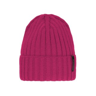 Czapka zimowa damska, różowa, elegancka, Parisa