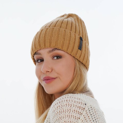 Czapka zimowa damska, zielona, elegancka Parisa