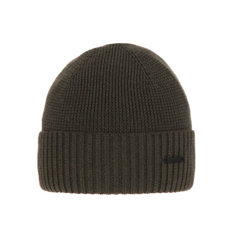 Czapka zimowa męska, khaki, z wełną merino Henk Czapka zimowa męska, khaki, z wełną merino Henk