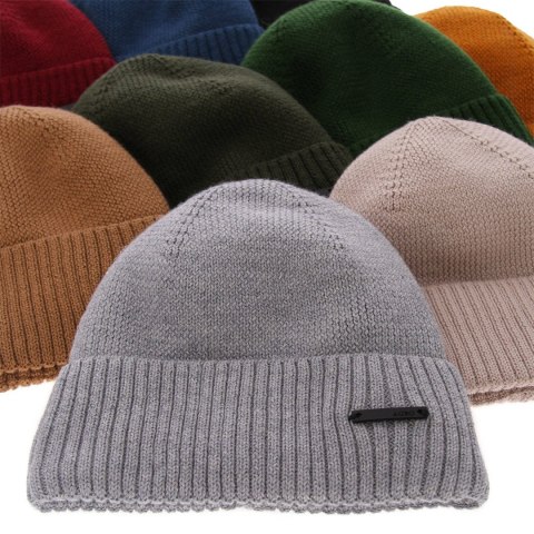 Czapka zimowa męska, khaki, z wełną merino Henk Czapka zimowa męska, khaki, z wełną merino Henk