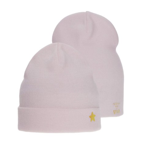 Czapka zimowa dla dziewczynki, różowa, Estrela