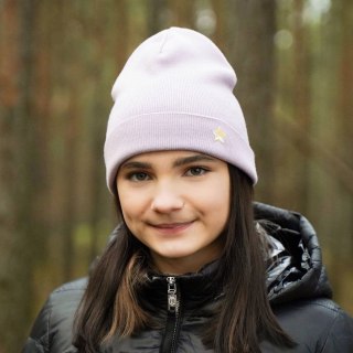 Czapka zimowa dla dziewczynki, różowa, Estrela