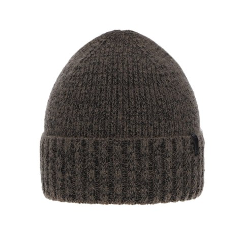 Czapka zimowa męska, brązowa, z wełną merino Nori Czapka zimowa męska, brązowa, z wełną merino Nori