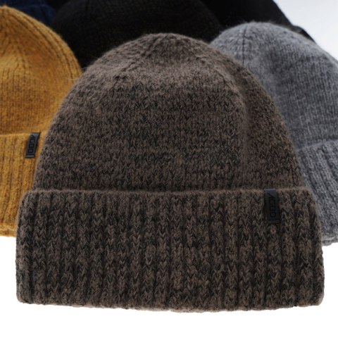 Czapka zimowa męska, czarna, z wełną merino, Nori Czapka zimowa męska, czarna, z wełną merino, Nori