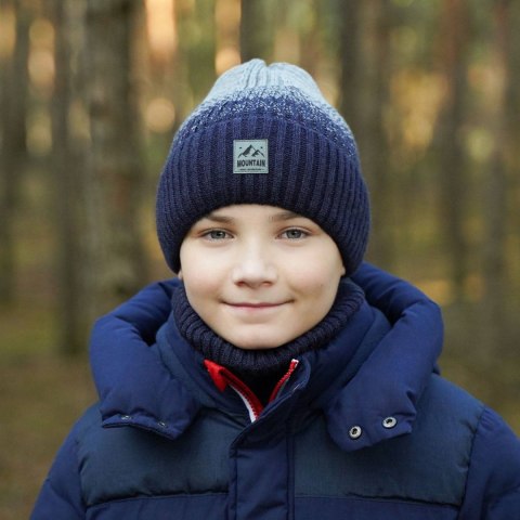 Komplet zimowy dla chłopca: czapka i komin ciemnoszary Ralph Komplet zimowy dla chłopca: czapka i komin ciemnoszary Ralph