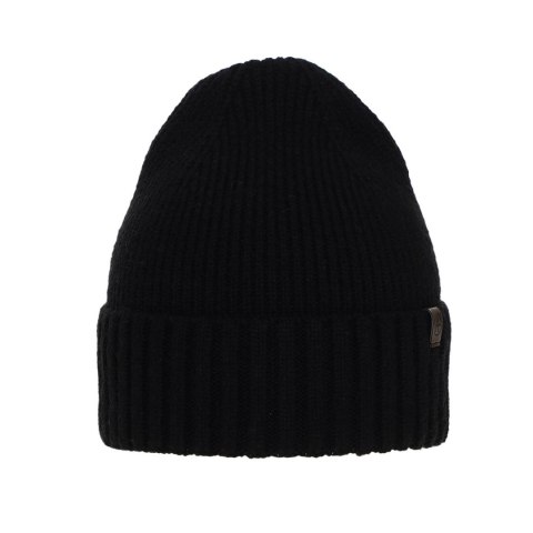 Czapka zimowa damska, czarna, z wełną merino Alvara Czapka zimowa damska, czarna, z wełną merino Alvara