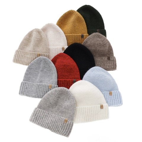Czapka zimowa damska, czerwona, z wełną merino, Alvara Czapka zimowa damska, czerwona, z wełną merino, Alvara