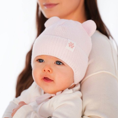 Czapka zimowa dla dziewczynki, szara, wiązana Lala Czapka zimowa dla dziewczynki, szara, wiązana Lala