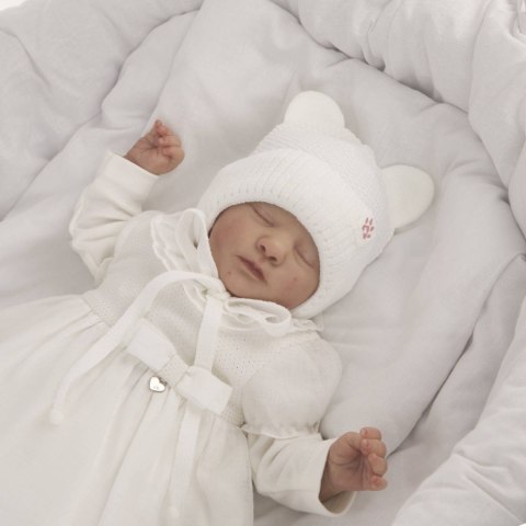Czapka zimowa dla dziewczynki, szara, wiązana Lala Czapka zimowa dla dziewczynki, szara, wiązana Lala