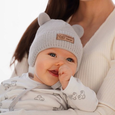 Czapka zimowa dla chłopca, beżowa, wiązana Tommy Czapka zimowa dla chłopca, beżowa, wiązana Tommy