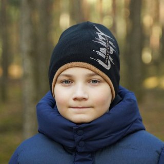 Czapka zimowa dla chłopca, granatowa, Legion