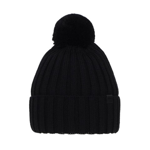 Czapka zimowa męska, czarna, z wełny merino Korynt Czapka zimowa męska, czarna, z wełny merino Korynt