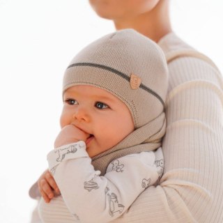 Komplet zimowy dla chłopca: czapka i szalik błękitny Musso