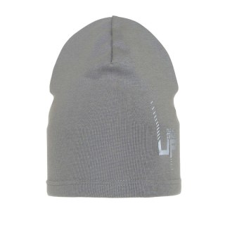 Beret jesienny, wiosenny dla chłopca, szary, bawełniany Kaltel