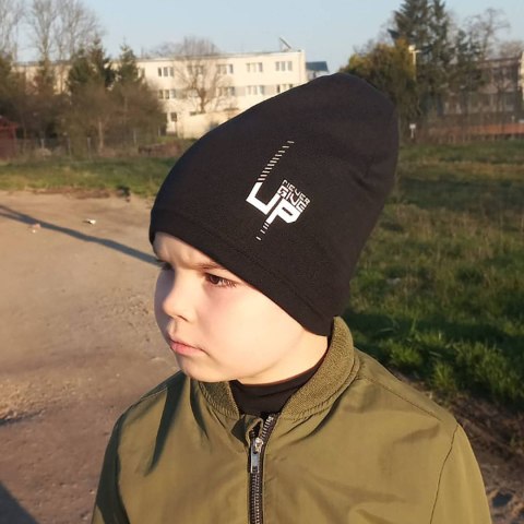 Beret jesienny, wiosenny dla chłopca, szary, bawełniany Kaltel Beret jesienny, wiosenny dla chłopca, szary, bawełniany Kaltel