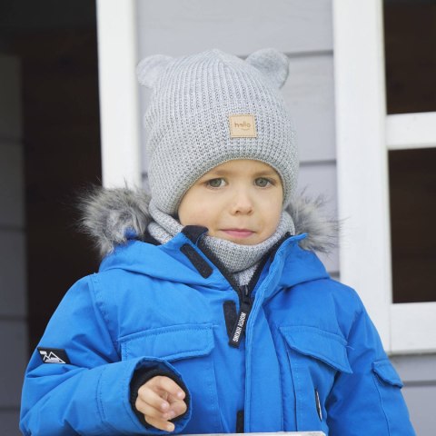Komplet zimowy dla chłopca: czapka i komin błekitny Michael Komplet zimowy dla chłopca: czapka i komin błekitny Michael