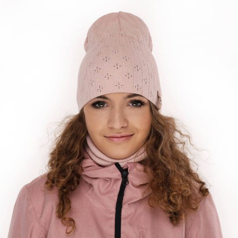 Komplet jesienny/ wiosenny dla dziewczynki: czapka i komin kremowy Felicity Komplet jesienny/ wiosenny dla dziewczynki: czapka i komin kremowy Felicity
