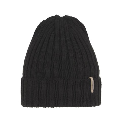 Czapka zimowa damska, czarna, z wełną merino, Missi Czapka zimowa damska, czarna, z wełną merino, Missi