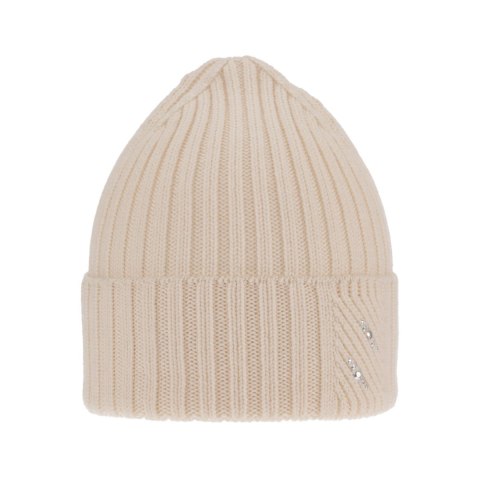 Czapka zimowa damska, beżowa, 100% wełniana merino Ariga Czapka zimowa damska, beżowa, 100% wełniana merino Ariga