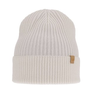 Czapka zimowa damska, biała, 100% wełniana merino Isla