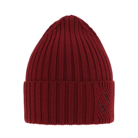 Czapka zimowa damska, bordowa, 100% wełniana merino Ariga Czapka zimowa damska, bordowa, 100% wełniana merino Ariga