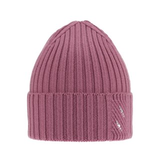 Czapka zimowa damska, fioletowa, 100% wełniana merino Ariga
