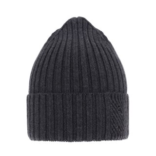 Czapka zimowa damska, szara, 100% wełniana merino Ariga