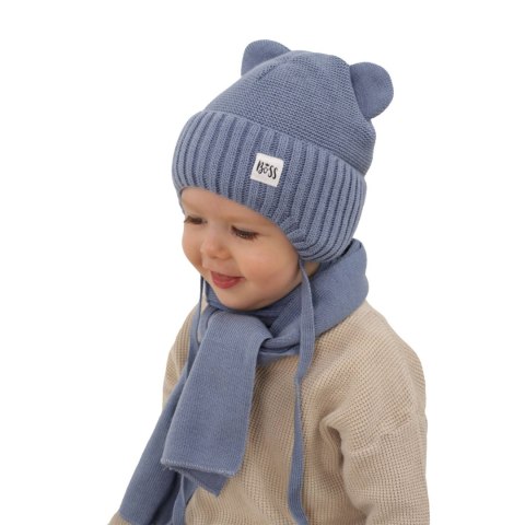 Komplet zimowy dla chłopca: czapka i szalik camel Luciano Komplet zimowy dla chłopca: czapka i szalik camel Luciano